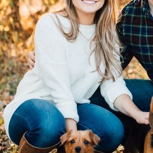 Knit sweater - ivory - medium